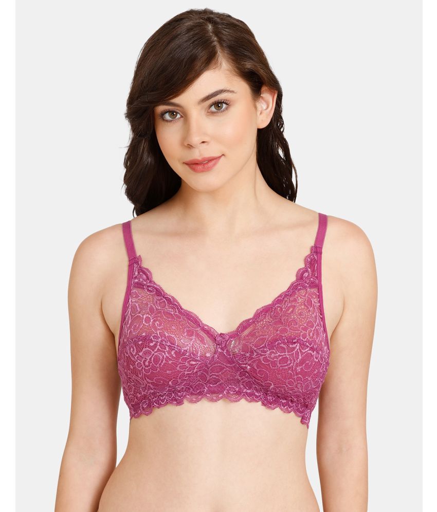     			Rosaline by Zivame Purple Nylon Non Padded Women's T-Shirt Bra ( Pack of 1 )