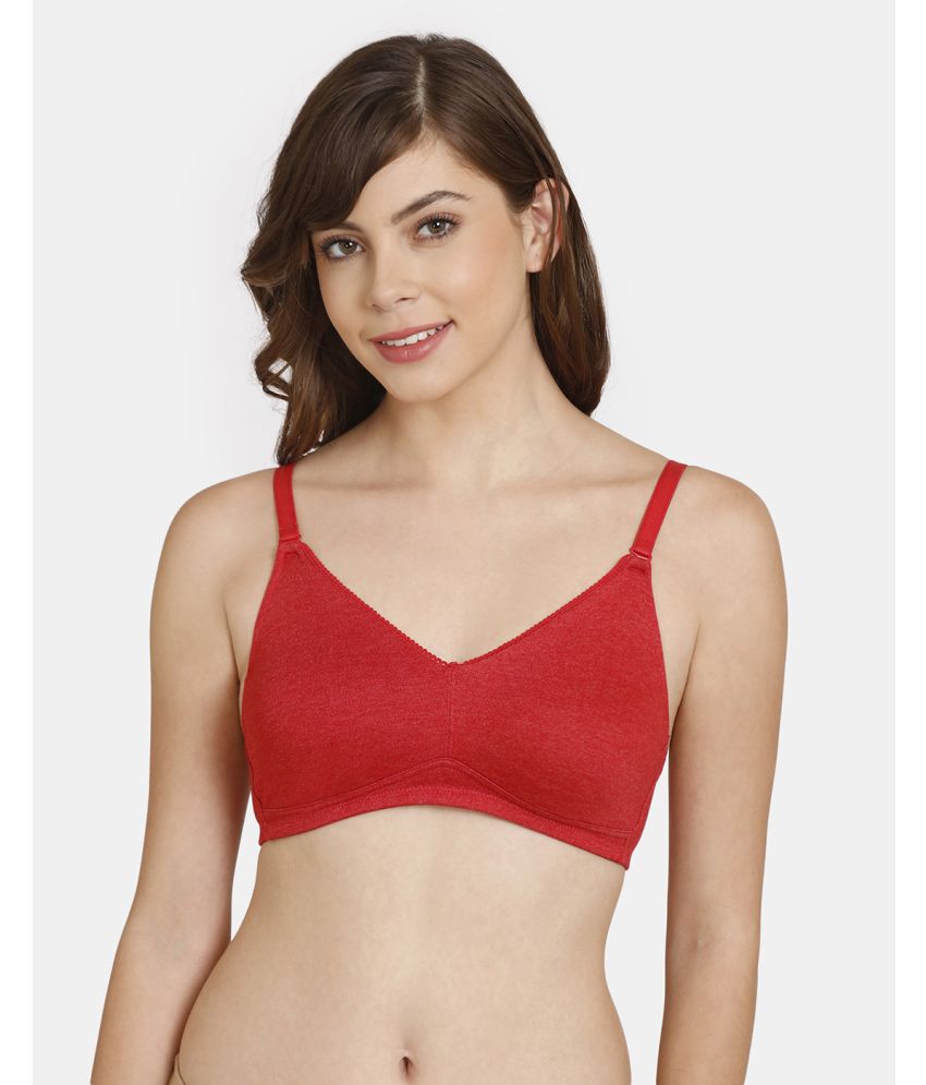     			Rosaline by Zivame Red Polyester Non Padded Women's T-Shirt Bra ( Pack of 1 )