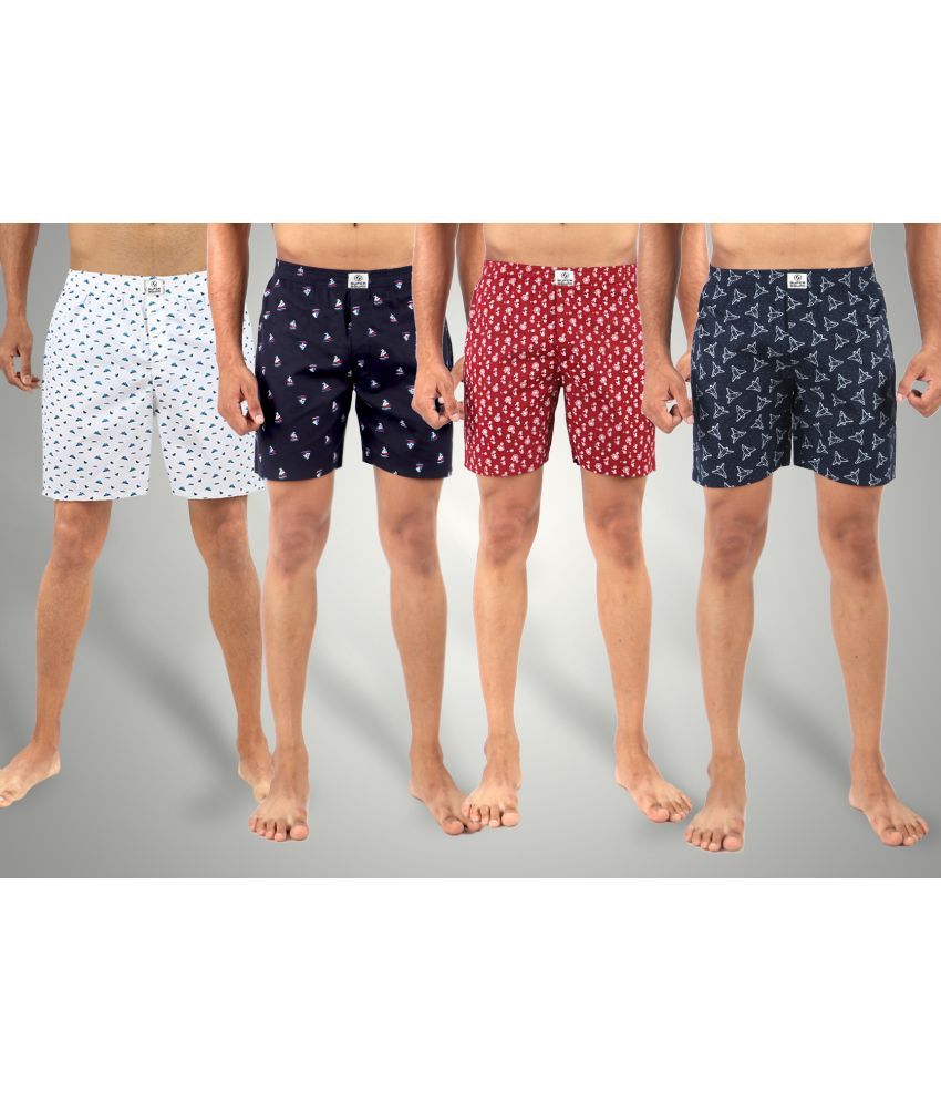     			Supersquad Pack of 4 Cotton Men's Boxer- ( Assorted 5 )