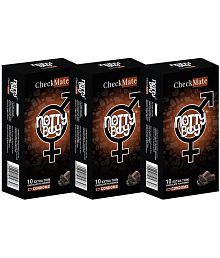 NottyBoy Chocolate Flavoured Thin Condoms For Men - 30 Units