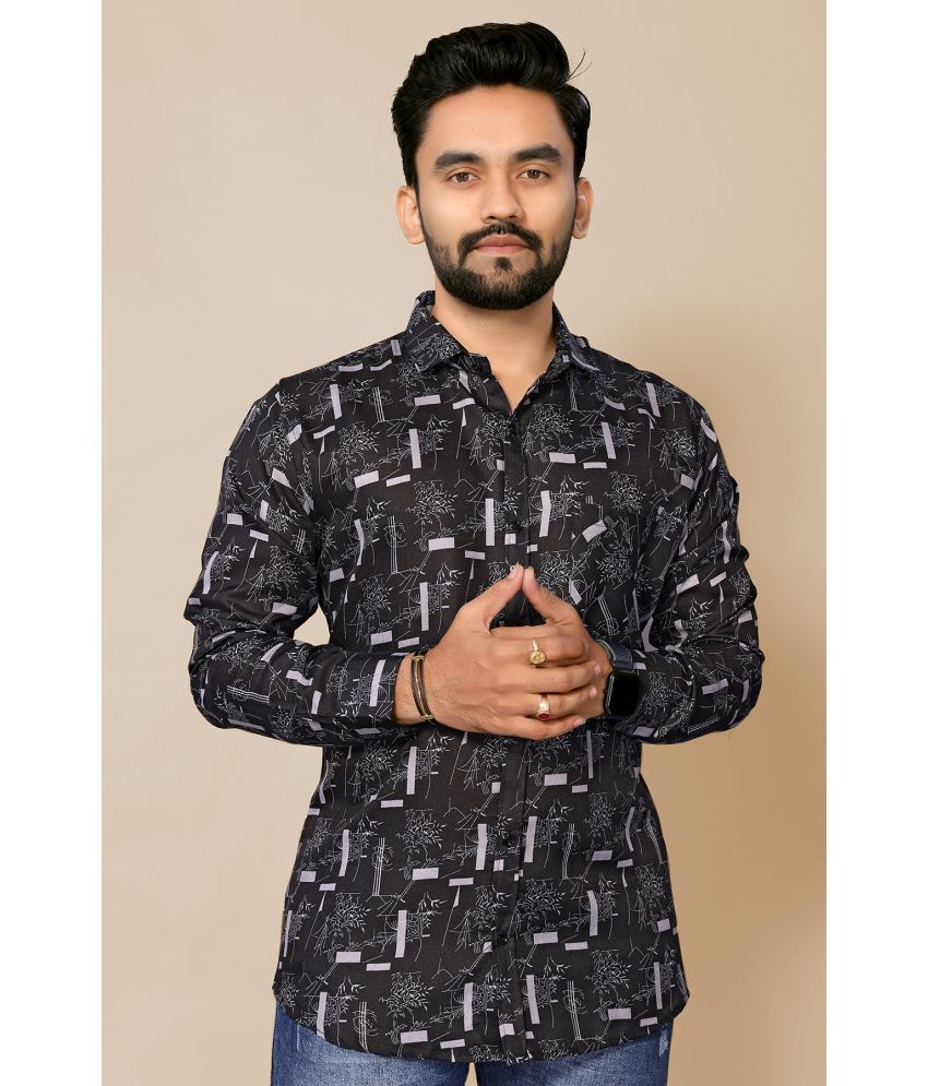     			Kashvi Cotton Blend Regular Fit Printed Full Sleeves Men's Casual Shirt - Multicolor ( Pack of 1 )