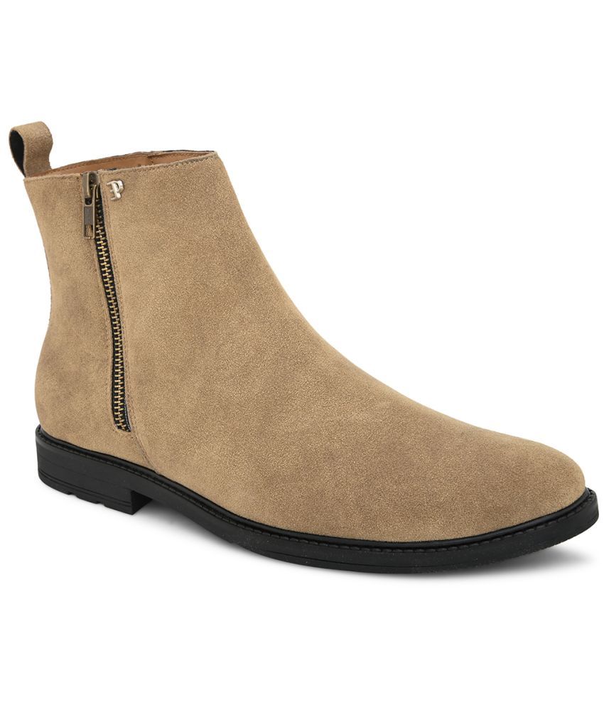     			El Paso Beige Men's Chelsea Boots