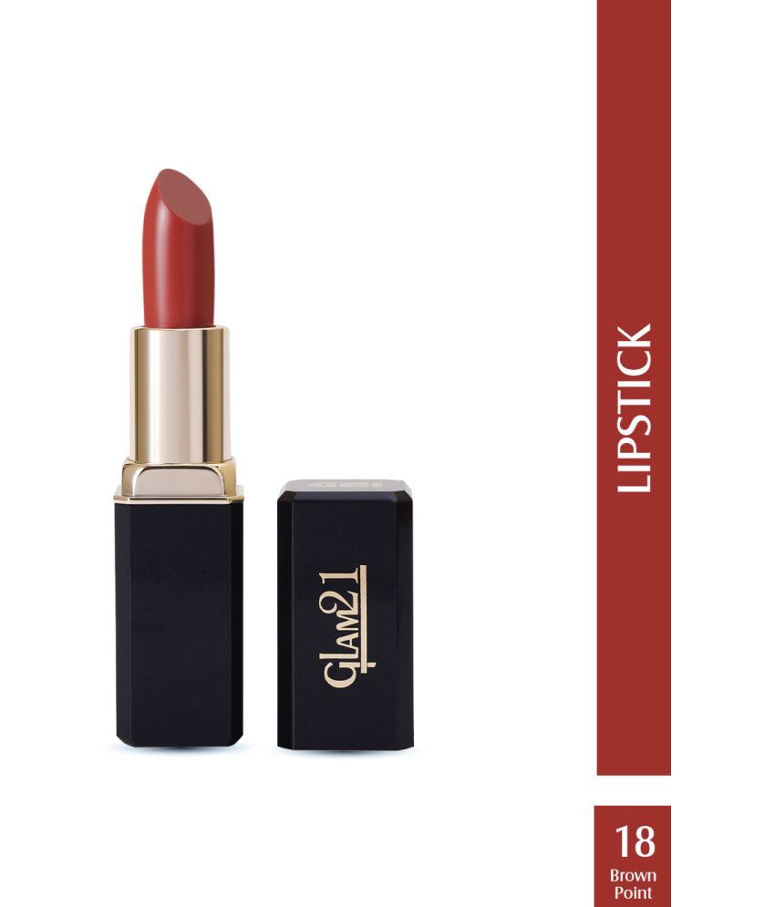     			Glam21 Comfort Matte Lipstick Highly Pigented Silky Texture & Hydrates 3.8g Brownie-18