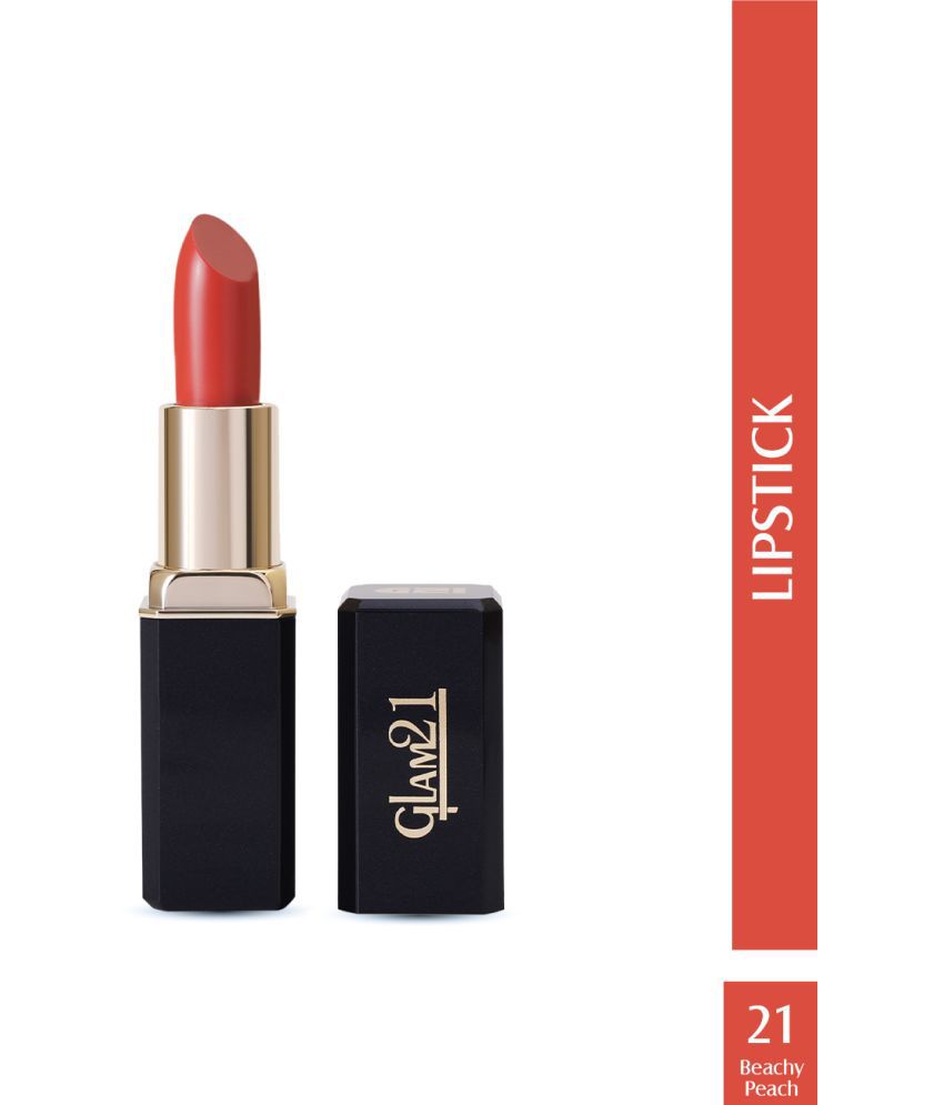     			Glam21 Comfort Matte Lipstick Highly Pigented Silky Texture & Hydrates 3.8g Beachy Peach21