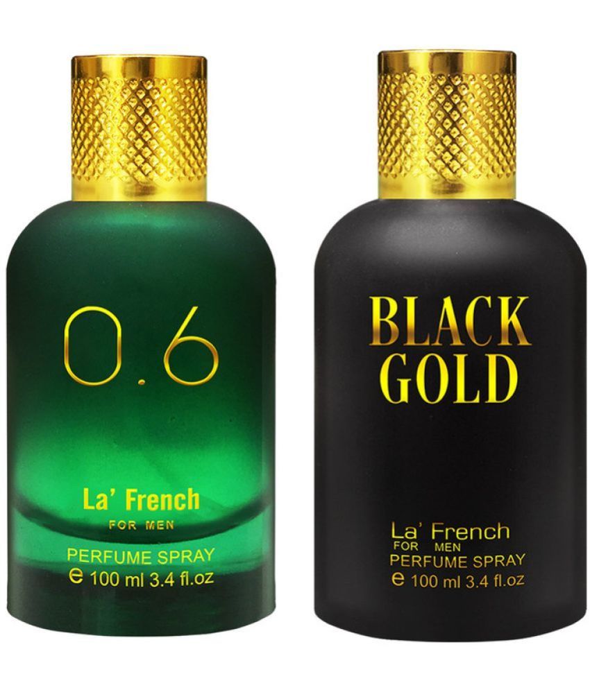     			LA FRENCH 0.6 & Black Gold Deodorant Spray & Perfume For Men 2 ( Pack of 2 )