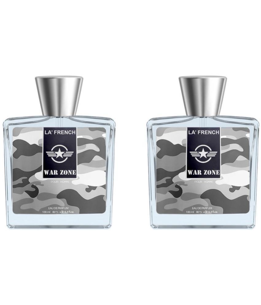     			LA FRENCH War Zone Eau De Parfum (EDP) For Men 200ml ( Pack of 2 )