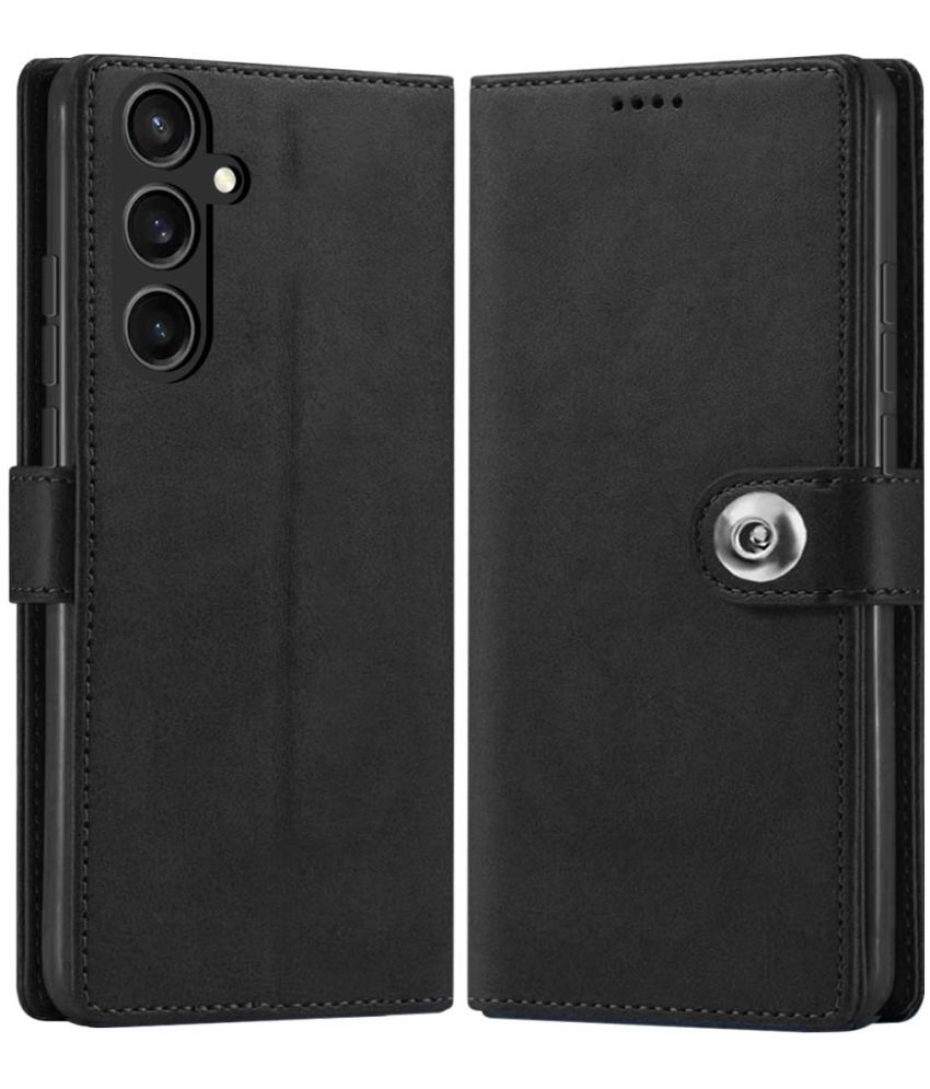     			NBOX Black Flip Cover Leather Compatible For Samsung Galaxy S23 FE 5G ( Pack of 1 )