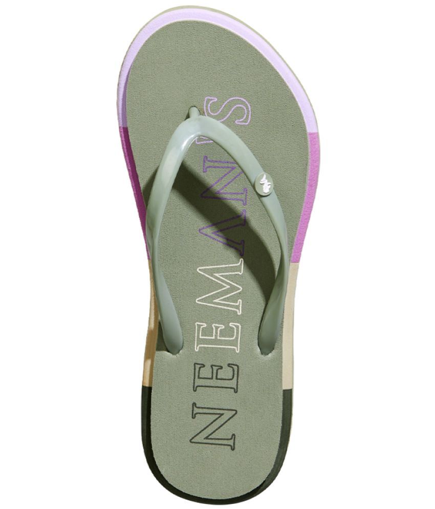     			Neemans Green Women's Thong Flip Flop