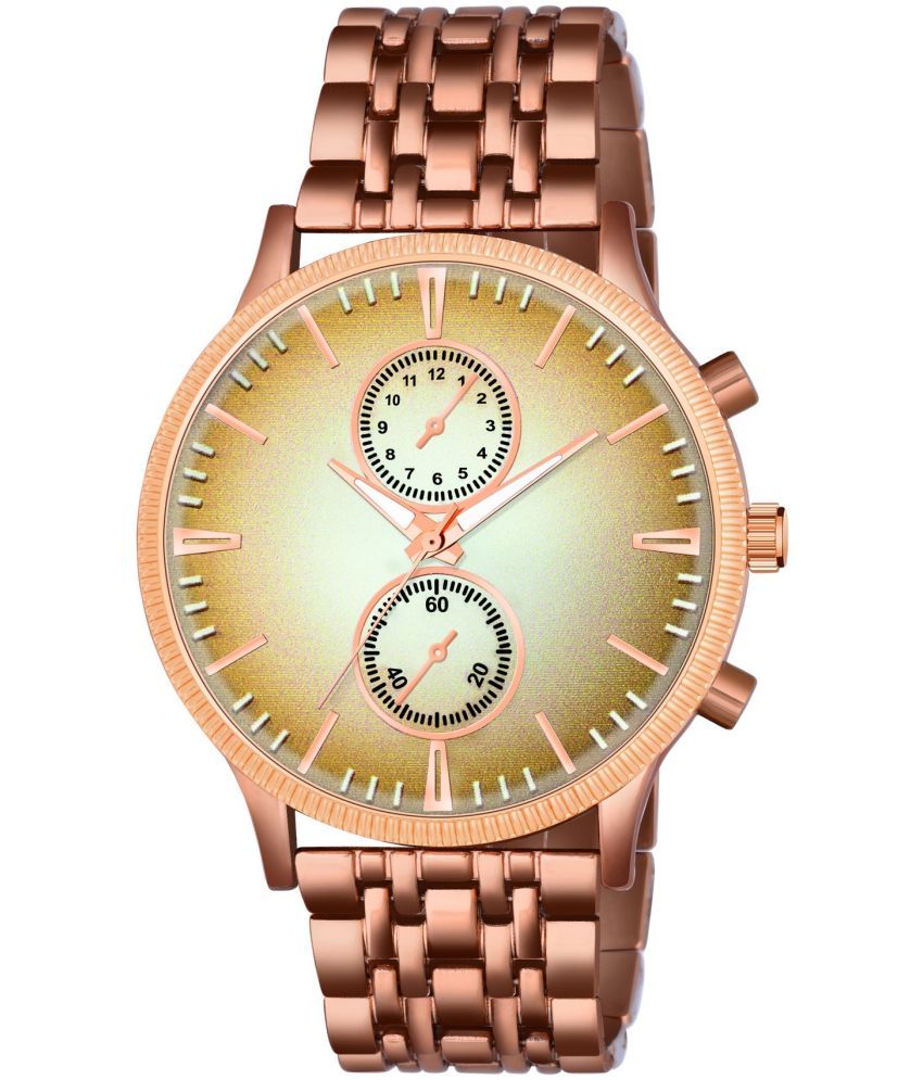     			Newman Rose Gold Metal Analog Men's Watch