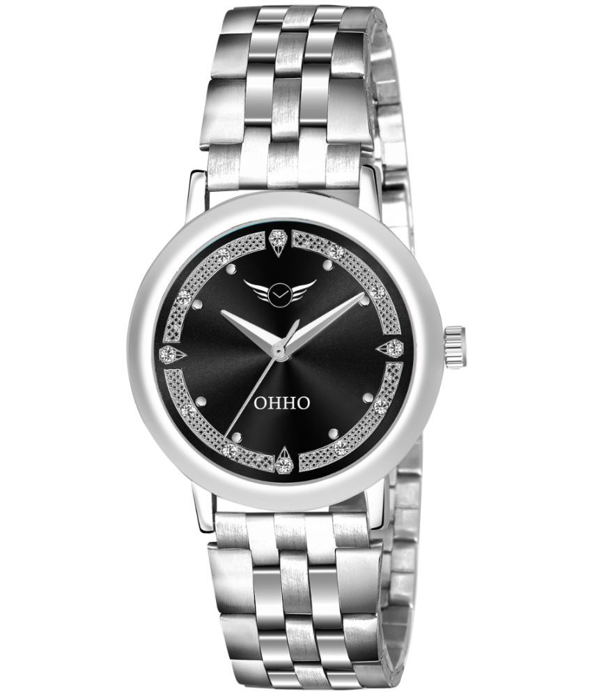     			OHHO Silver Stainless Steel Analog Womens Watch