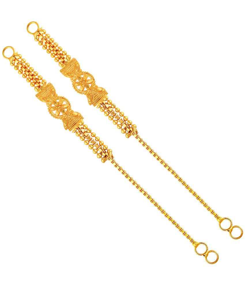     			VIVASTRI Golden Ear Chain Earrings ( Pack of 1 )