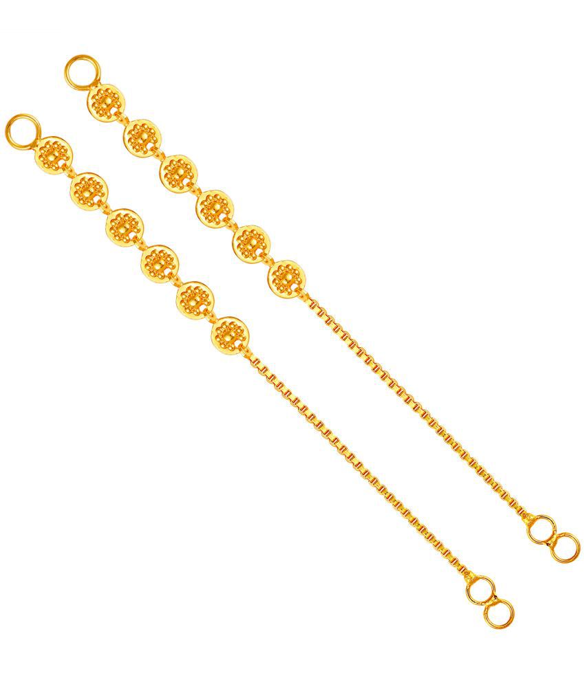     			VIVASTRI Golden Ear Chain Earrings ( Pack of 1 )