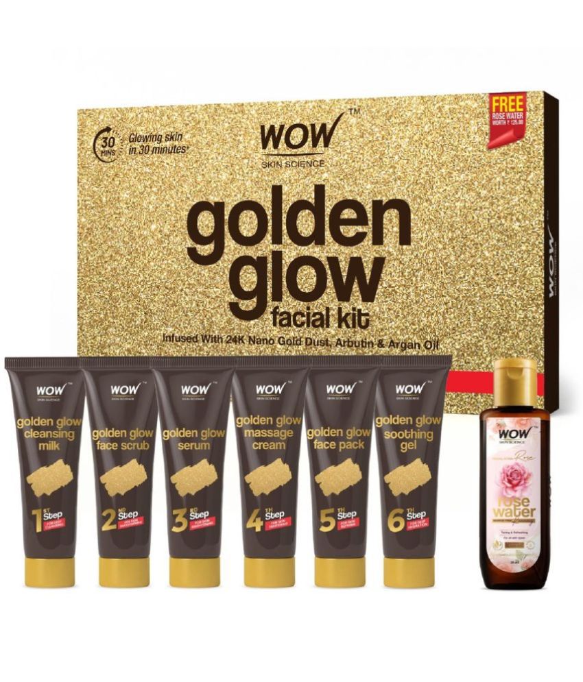    			WOW Skin Science Instant Glow Facial Kit For All Skin Type ( Pack of 7 )