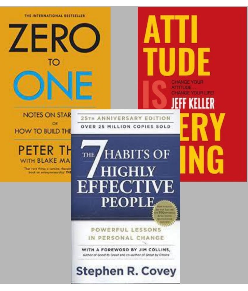     			Zero To One + Attitude Is Everything + the 7 habits of highly effective people