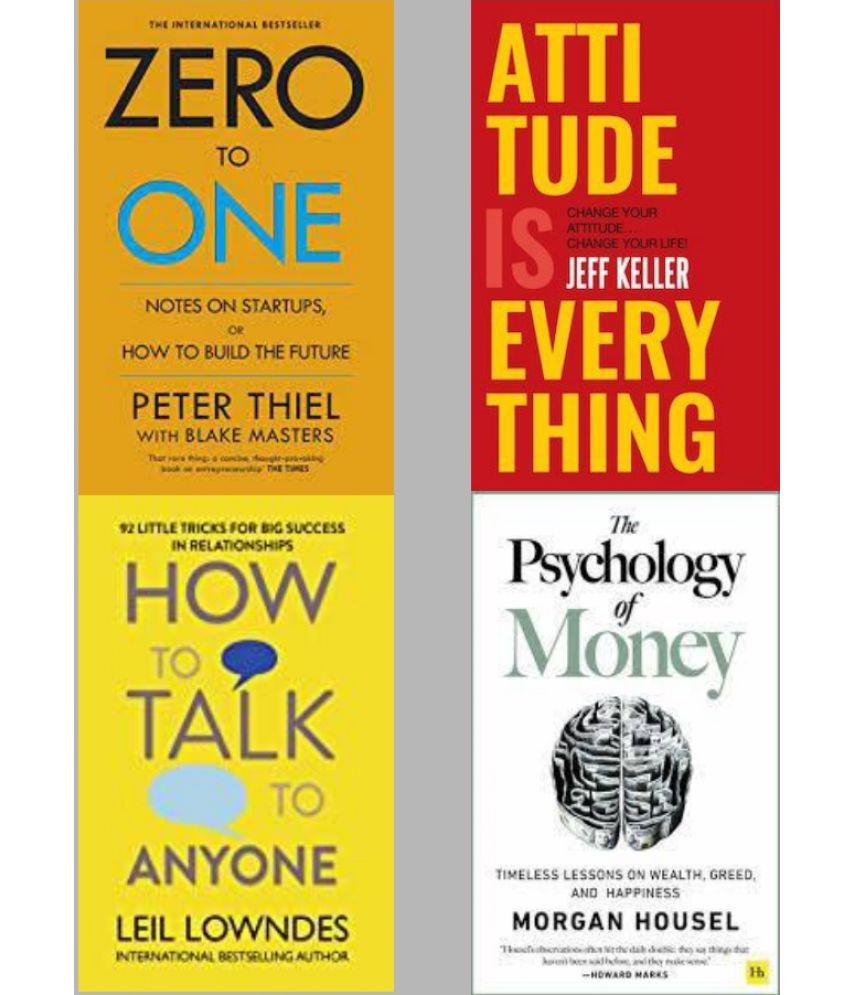     			Zero To One + Attitude Is Everything + How To Talk Anyone + The Psychology of Money