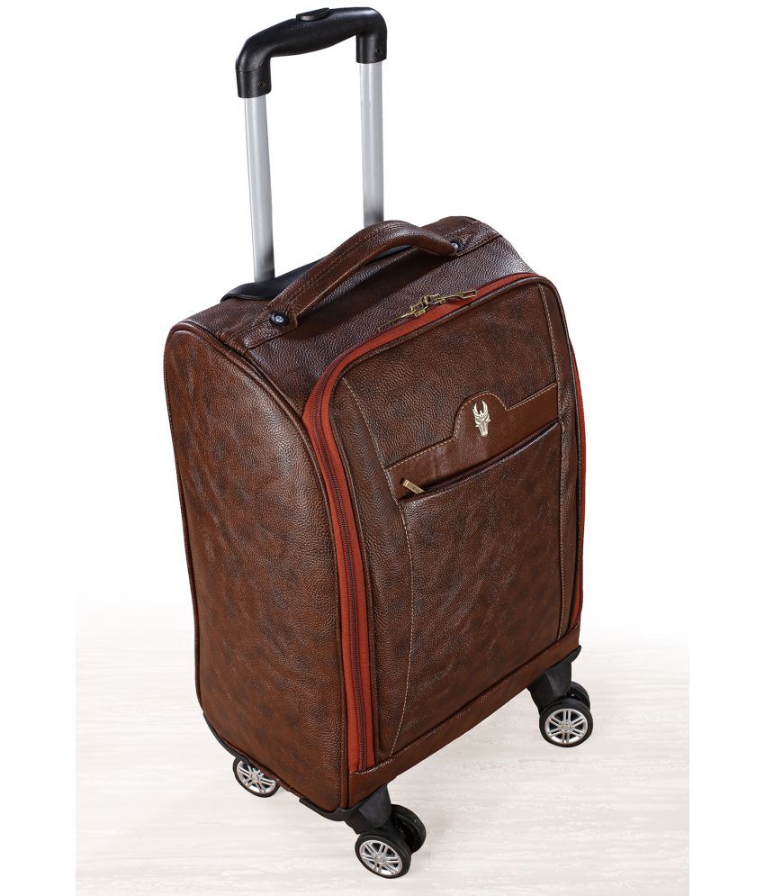     			krishiv Tan S (Below 60cm) Cabin Soft Argento 4 Wheel Luggage