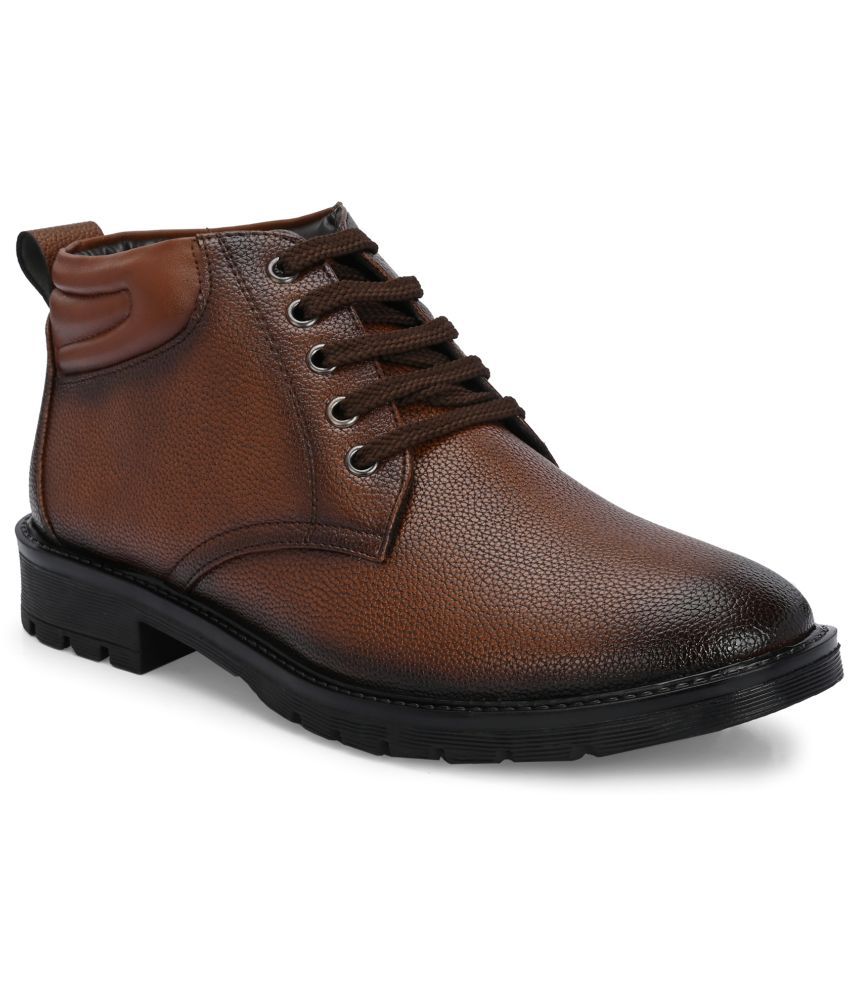     			viv Brown Men's Formal Boots