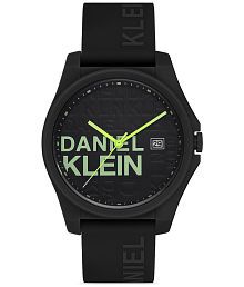 Daniel Klein Black Silicon Analog Men's Watch