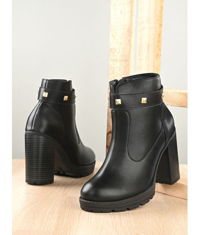     			El Paso Black Women's Ankle Length Boots