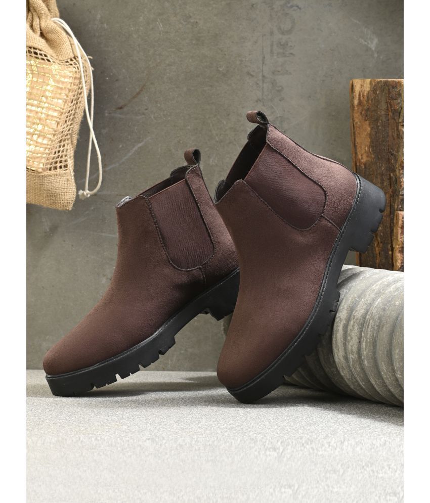     			El Paso Brown Women's Ankle Length Boots