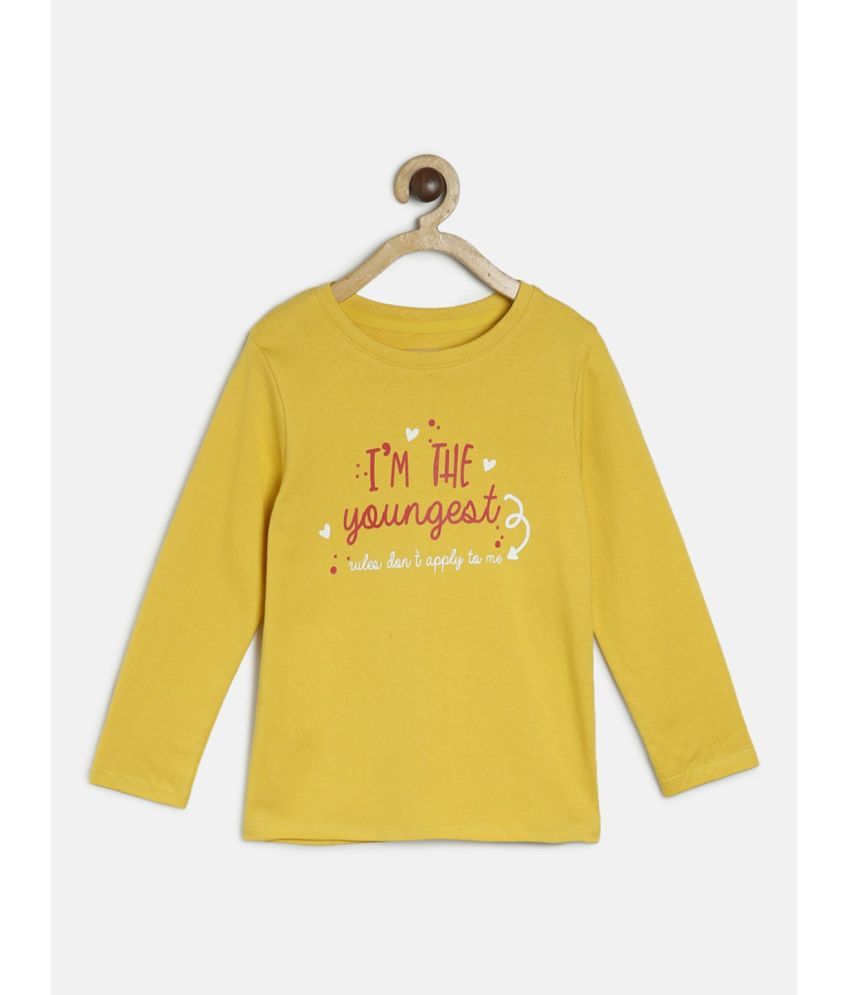     			MINI KLUB Pack of 1 Girls Cotton Top ( Yellow )