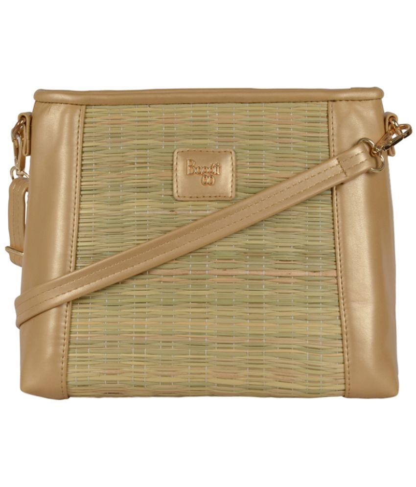     			Baggit Beige Fabric Tote Bag