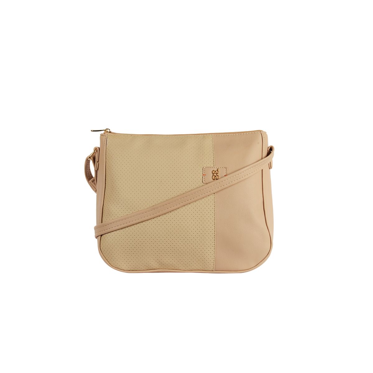     			Baggit Beige Faux Leather Handheld