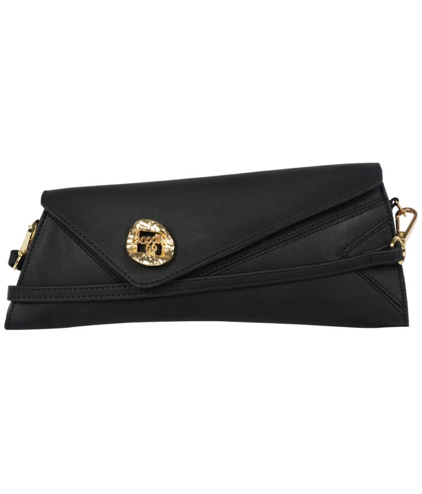     			Baggit Black Faux Leather Handheld