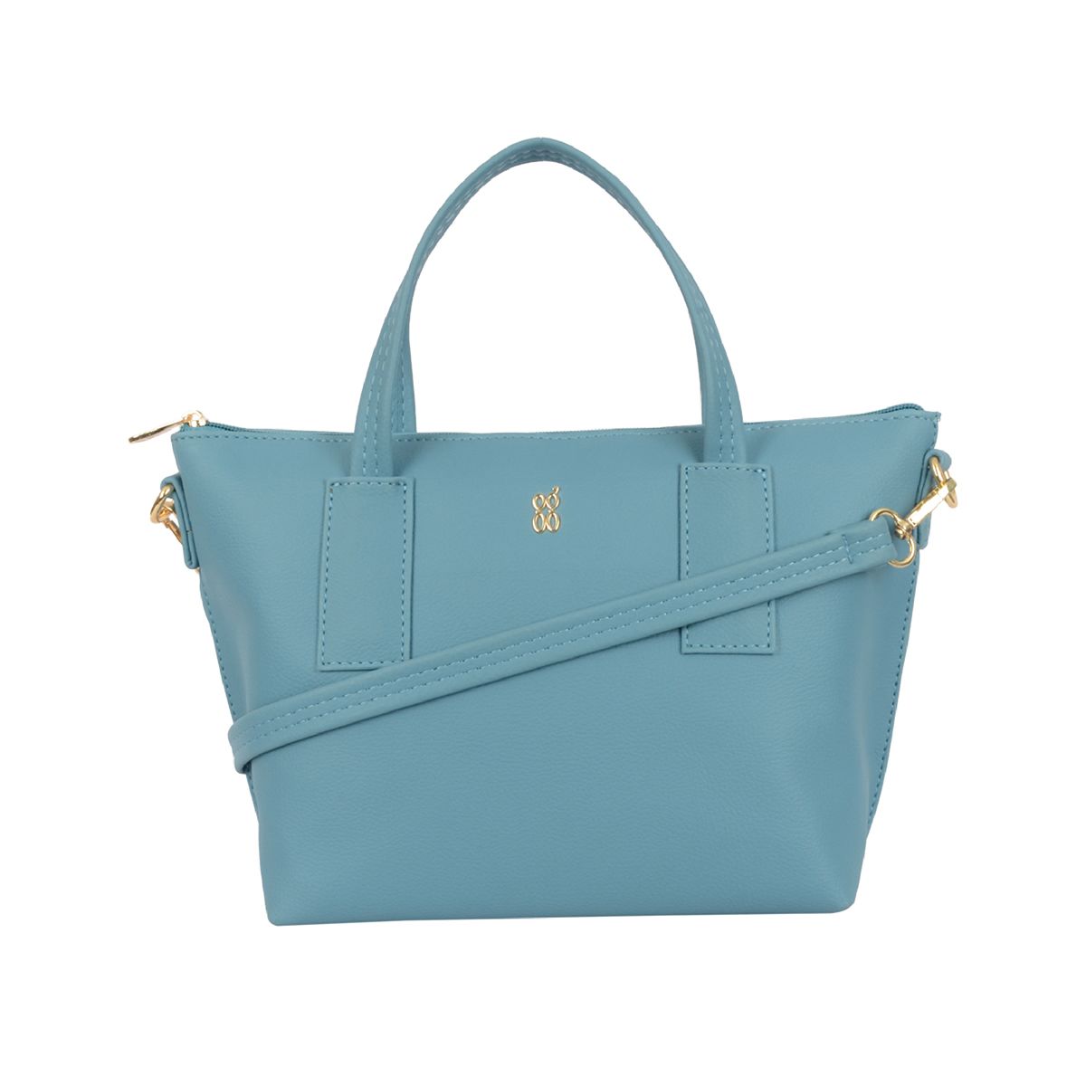     			Baggit Blue Faux Leather Tote Bag