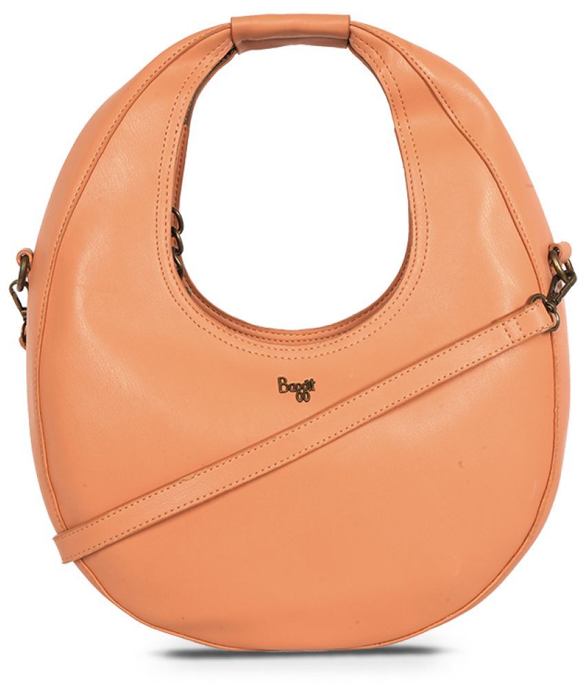     			Baggit Hobo Bag Faux Leather Set of 1 ( Peach )