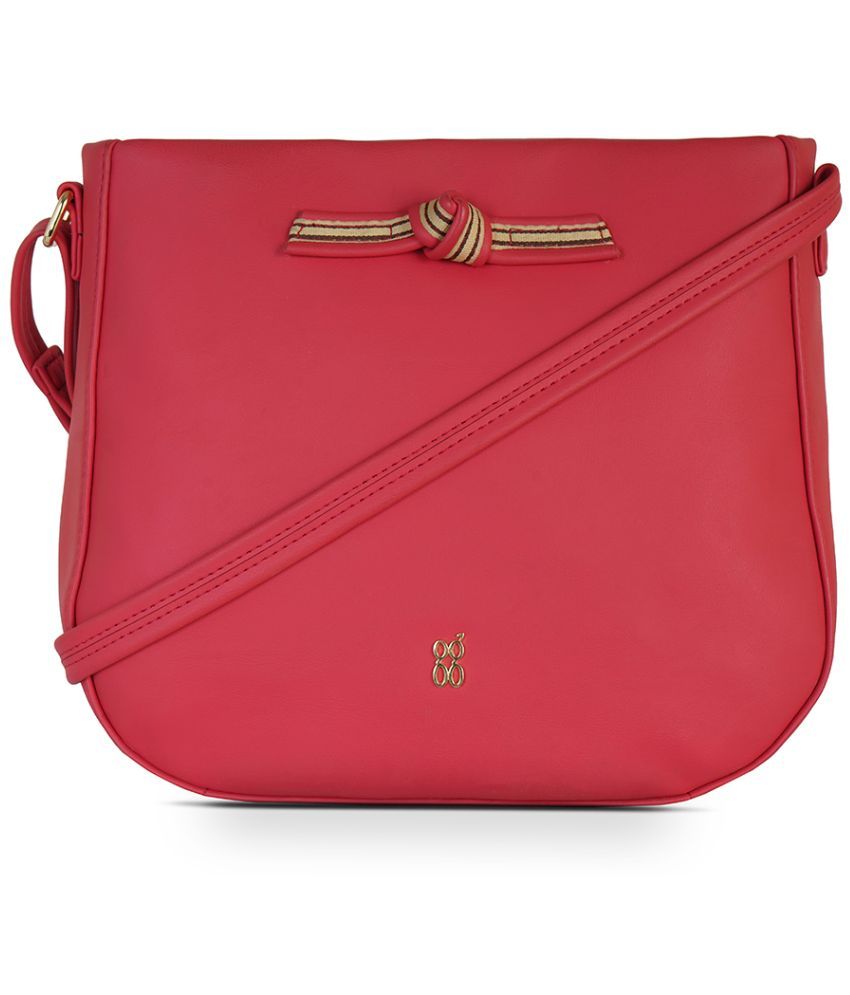     			Baggit Pink Faux Leather Handheld