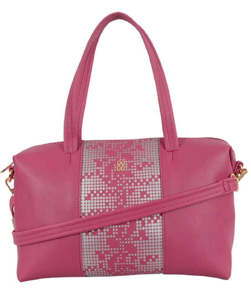     			Baggit Pink Faux Leather Shoulder Bag