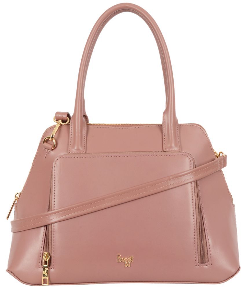     			Baggit Pink Faux Leather Shoulder Bag