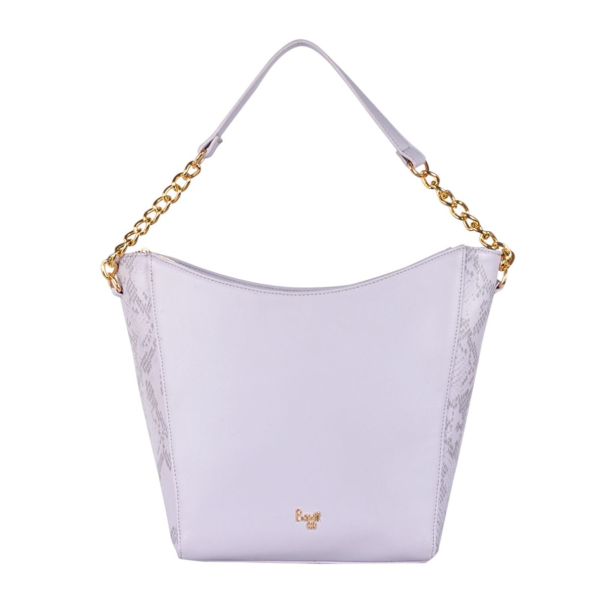     			Baggit Purple Faux Leather Hobo Bag