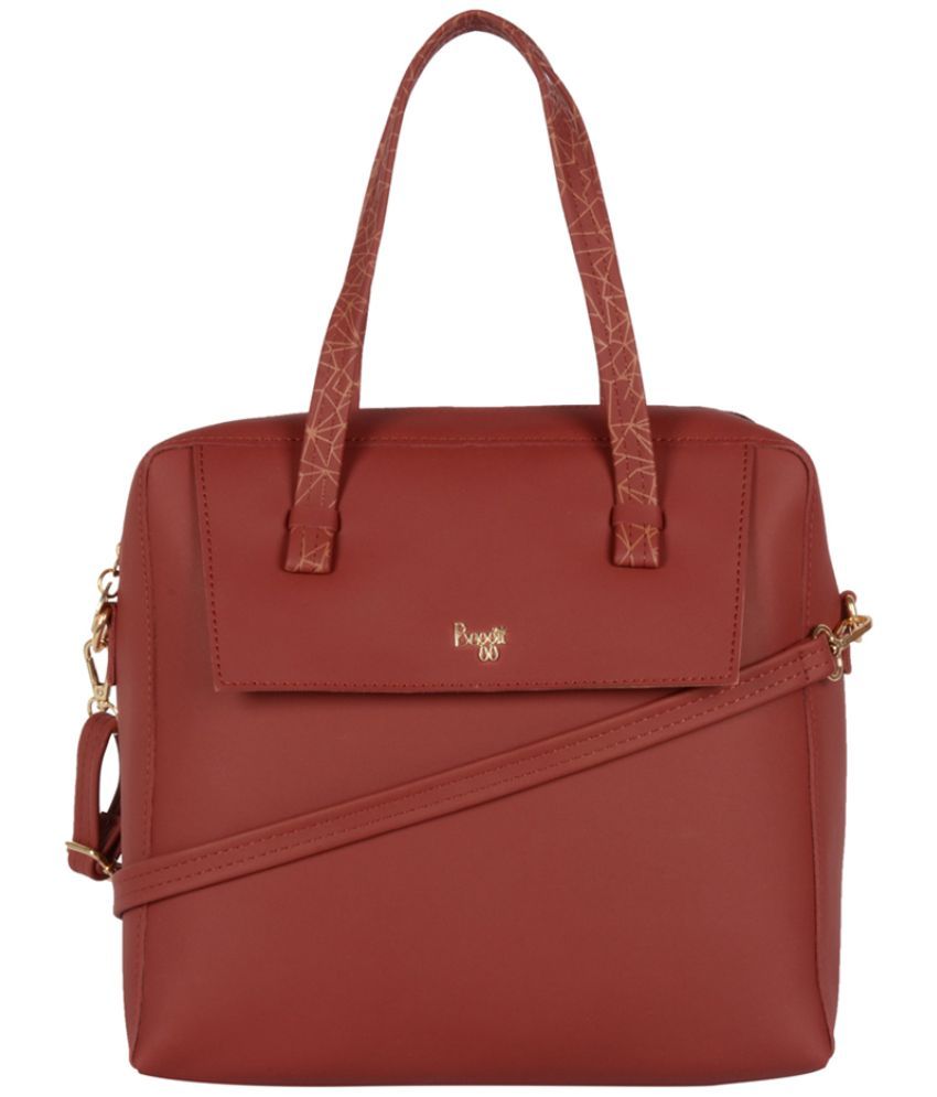     			Baggit Red Faux Leather Shoulder Bag