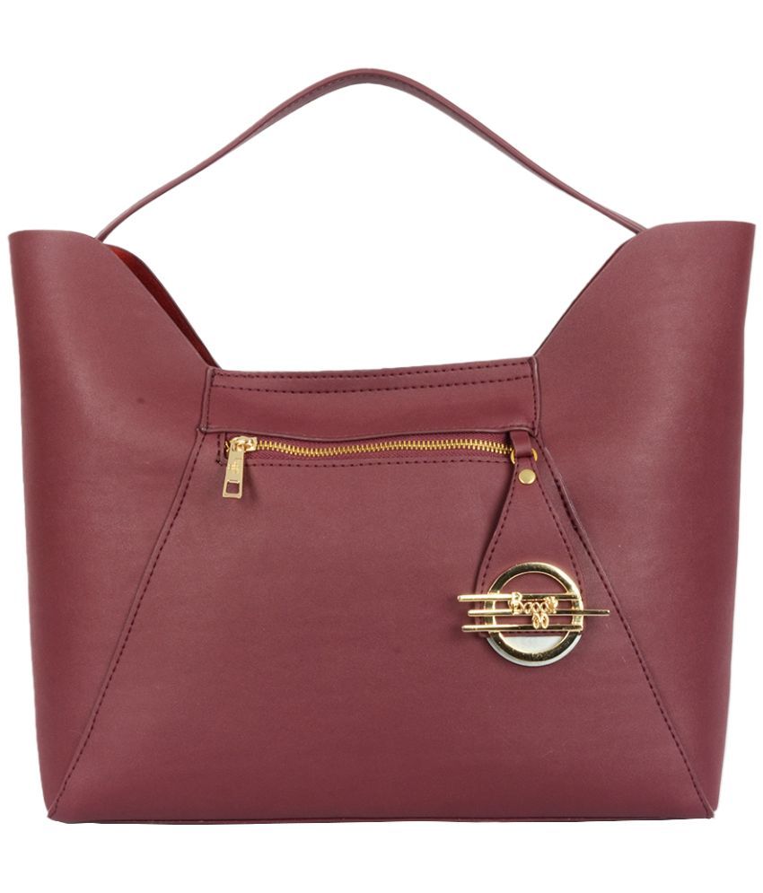     			Baggit Red PU Hobo Bag