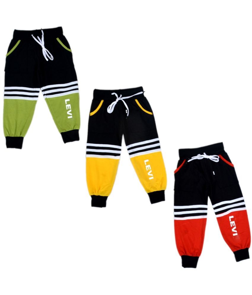     			DIAMOND EXPORTER Pack of 3 Boys Cotton Blend Trackpant ( Multi Color )