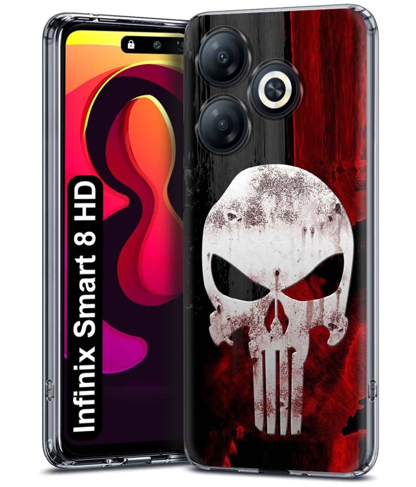     			Fashionury Multicolor Printed Back Cover Silicon Compatible For Infinix Smart 8 HD ( Pack of 1 )