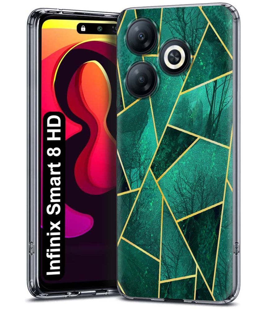     			Fashionury Multicolor Printed Back Cover Silicon Compatible For Infinix Smart 8 HD ( Pack of 1 )