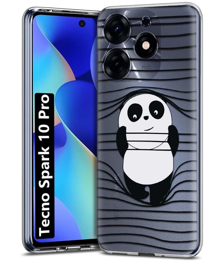     			Fashionury Multicolor Printed Back Cover Silicon Compatible For Tecno Spark 10 Pro ( Pack of 1 )