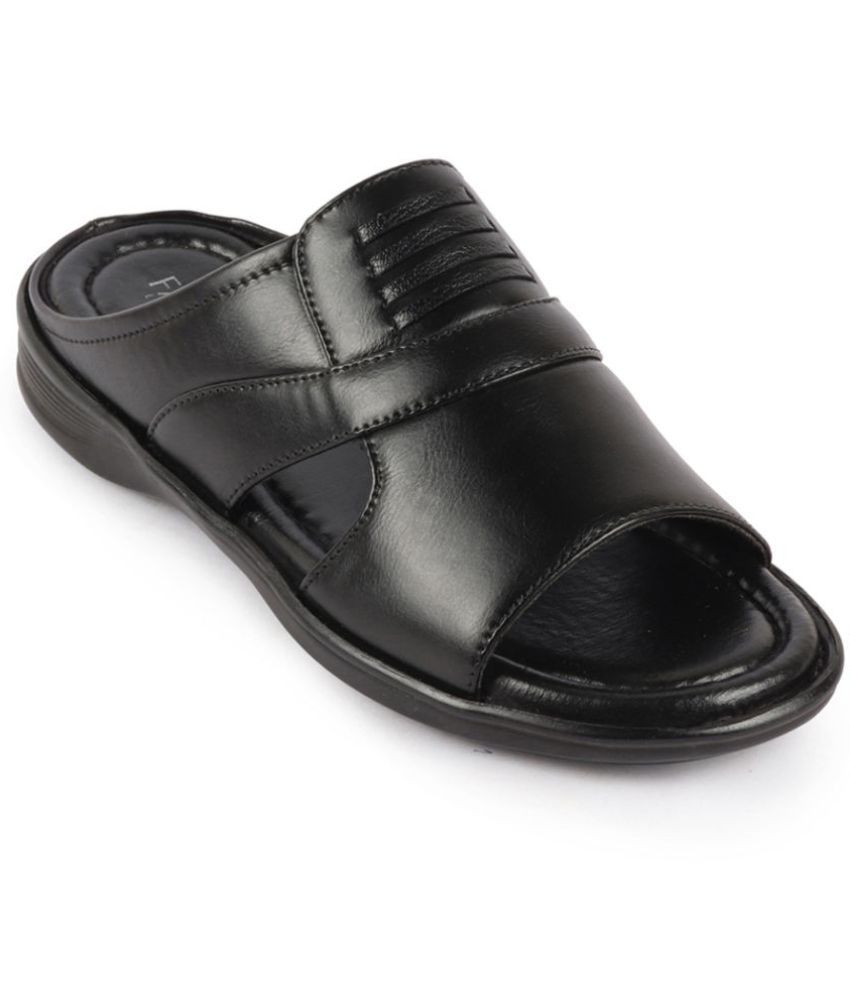     			Fausto Black Men's Daily Slipper