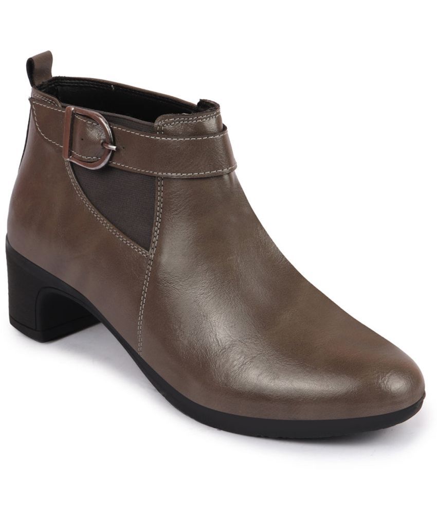     			Fausto Brown Women's Ankle Length Boots
