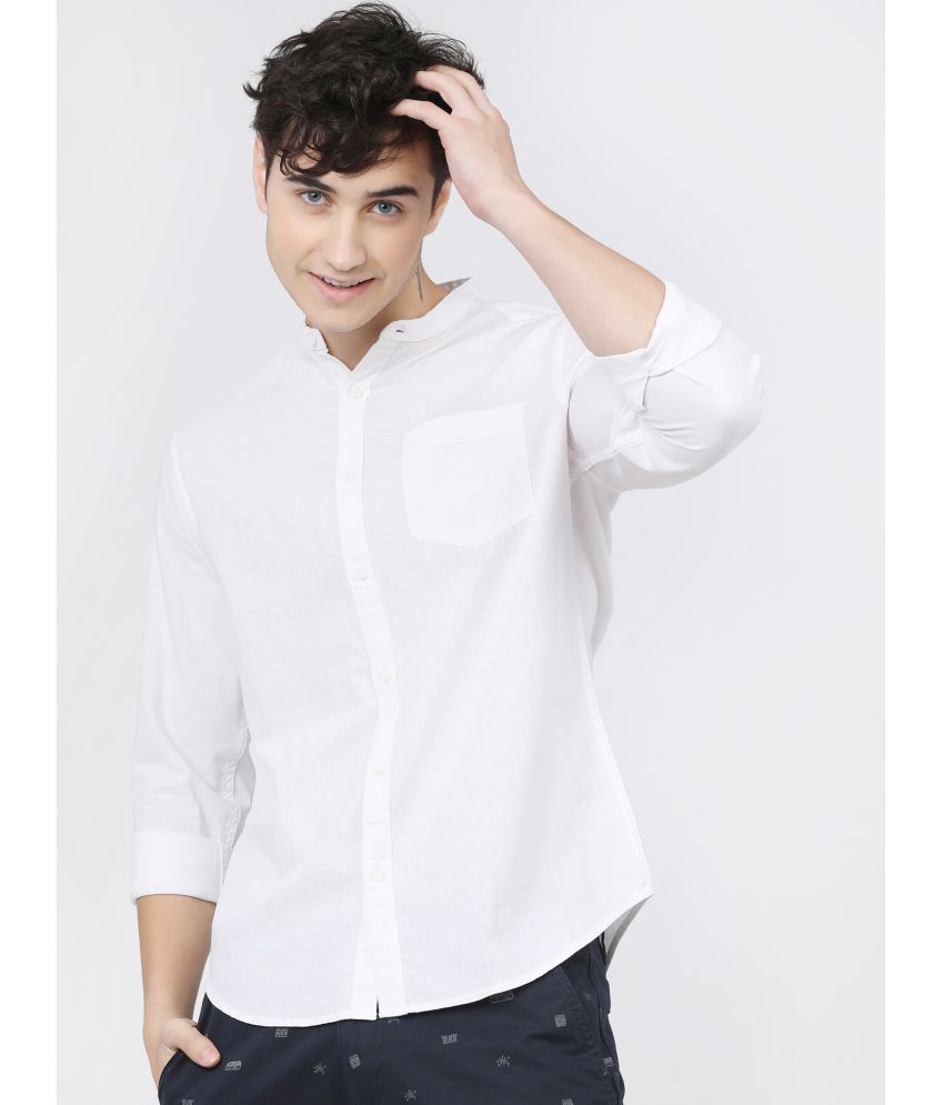     			Ketch 100% Cotton Slim Fit Solids Full Sleeves Men's Casual Shirt - White ( Pack of 1 )