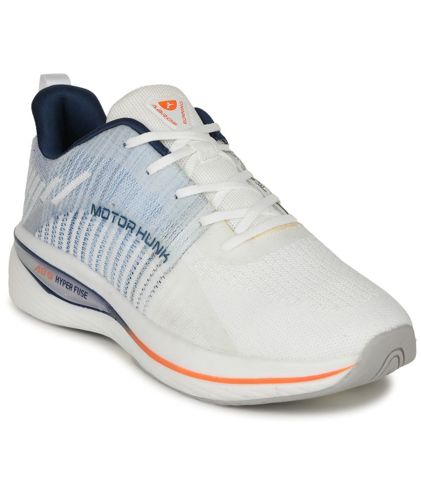     			Abros SLEDGE-O White Men's Sports Running Shoes