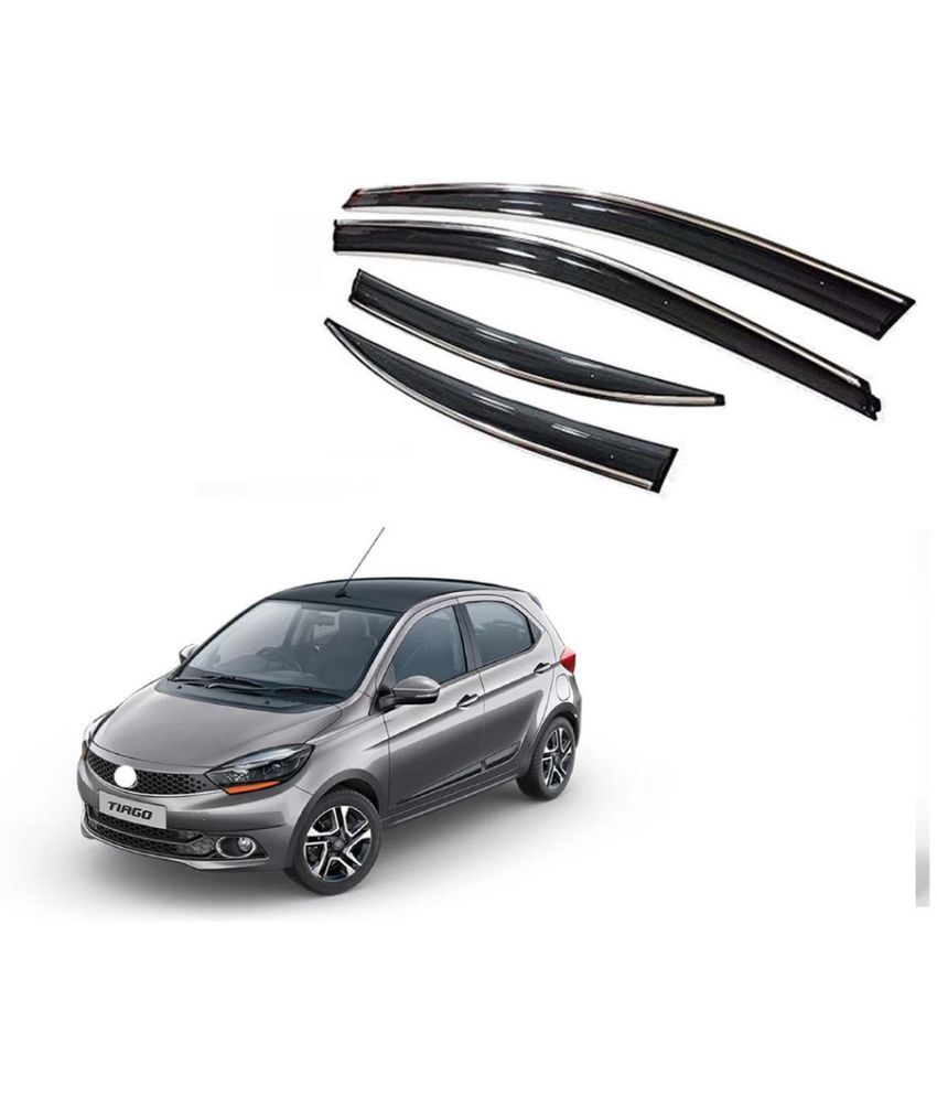     			Auto E-Shopping Wind Deflectors Black Set of 4