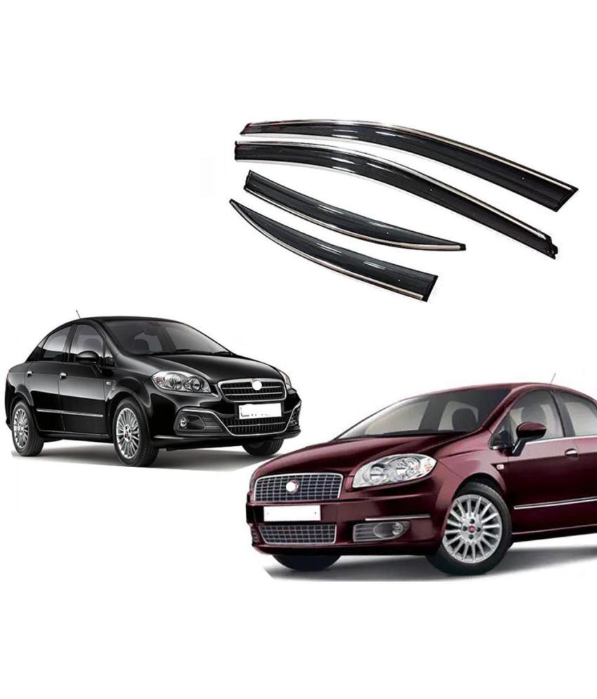     			Auto E-Shopping Wind Deflectors Black Set of 4