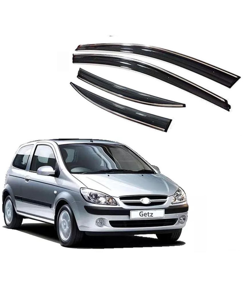     			Auto E-Shopping Wind Deflectors Black Set of 4