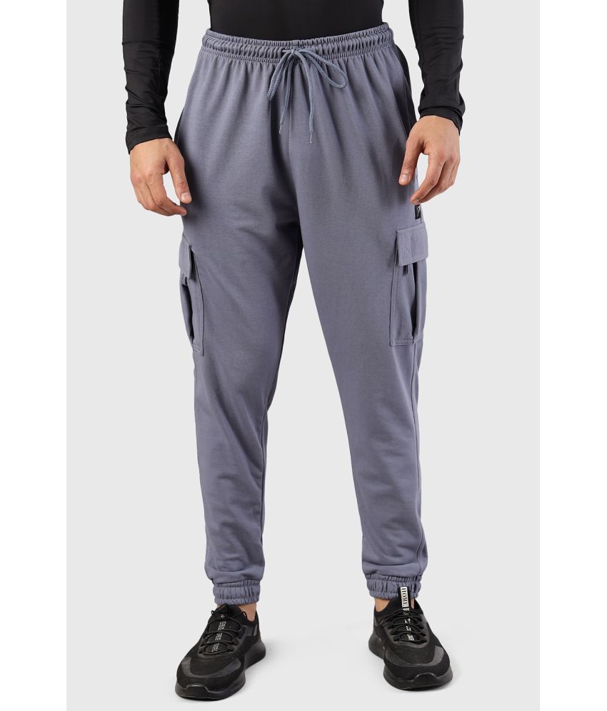     			Fuaark Grey Cotton Blend Men's Sports Joggers ( Pack of 1 )