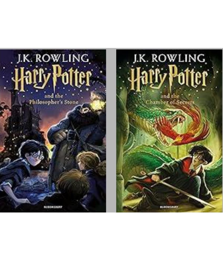     			Harry Potter and the Philosopher's Stone + Harry Potter and the Chamber of Secrets (Harry Potter 2) (Set of 2 Books)