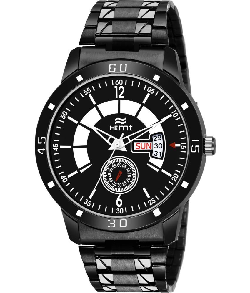     			Hemt Black Stainless Steel Analog Men's Watch